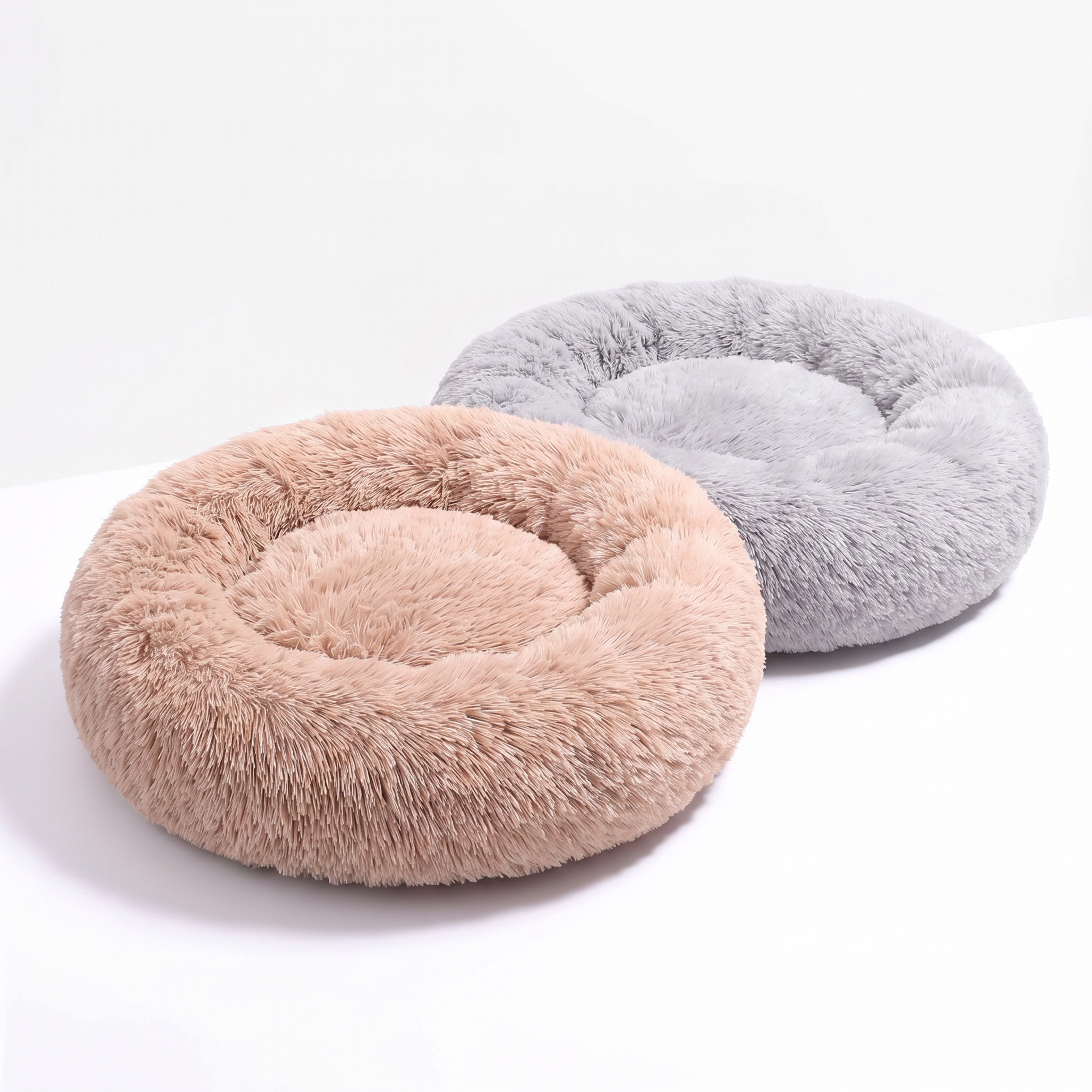 Calming Dog Bed | Plush Faux Fur | Non-Slip | Machine Washable | S–XL