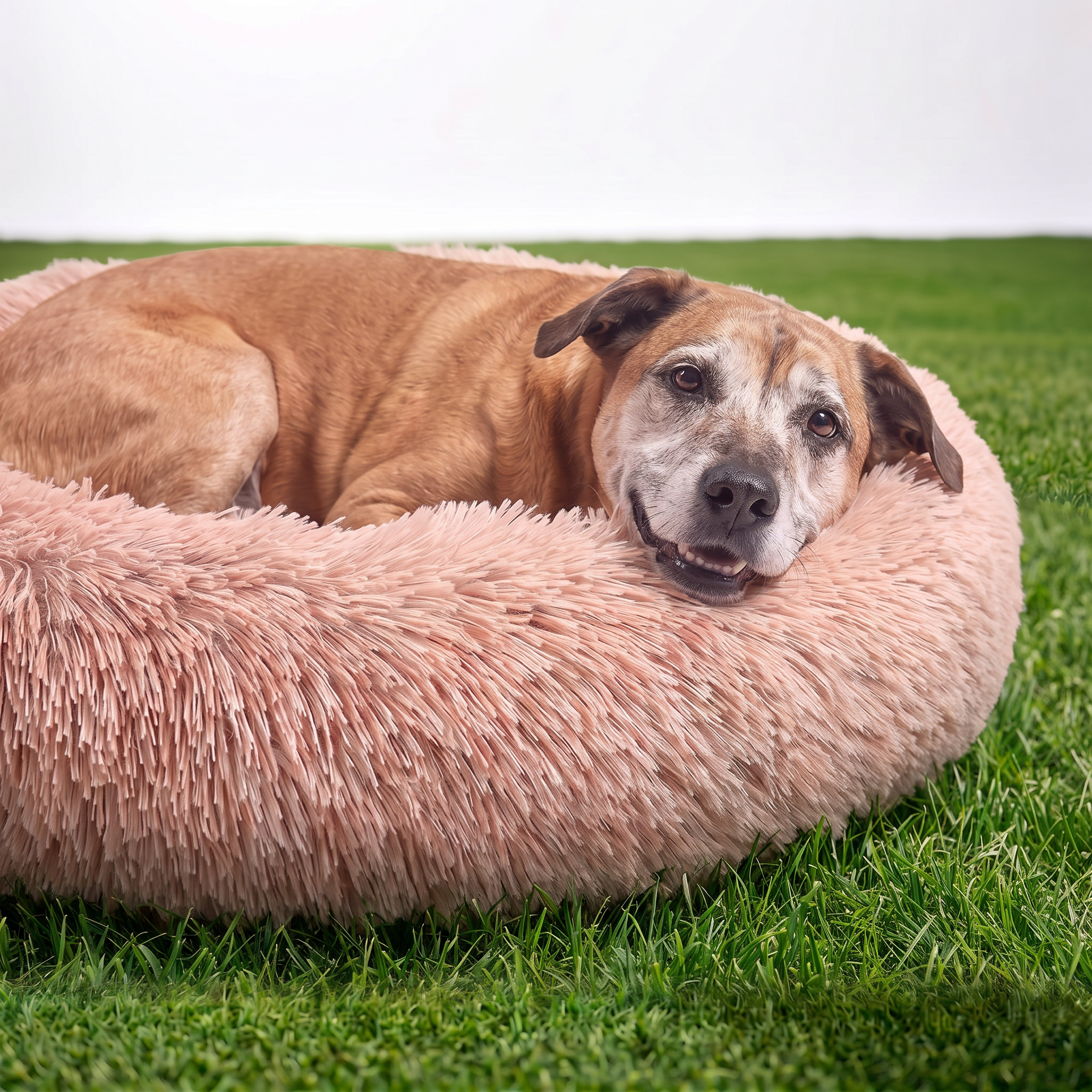 Calming Dog Bed | Plush Faux Fur | Non-Slip | Machine Washable | S–XL